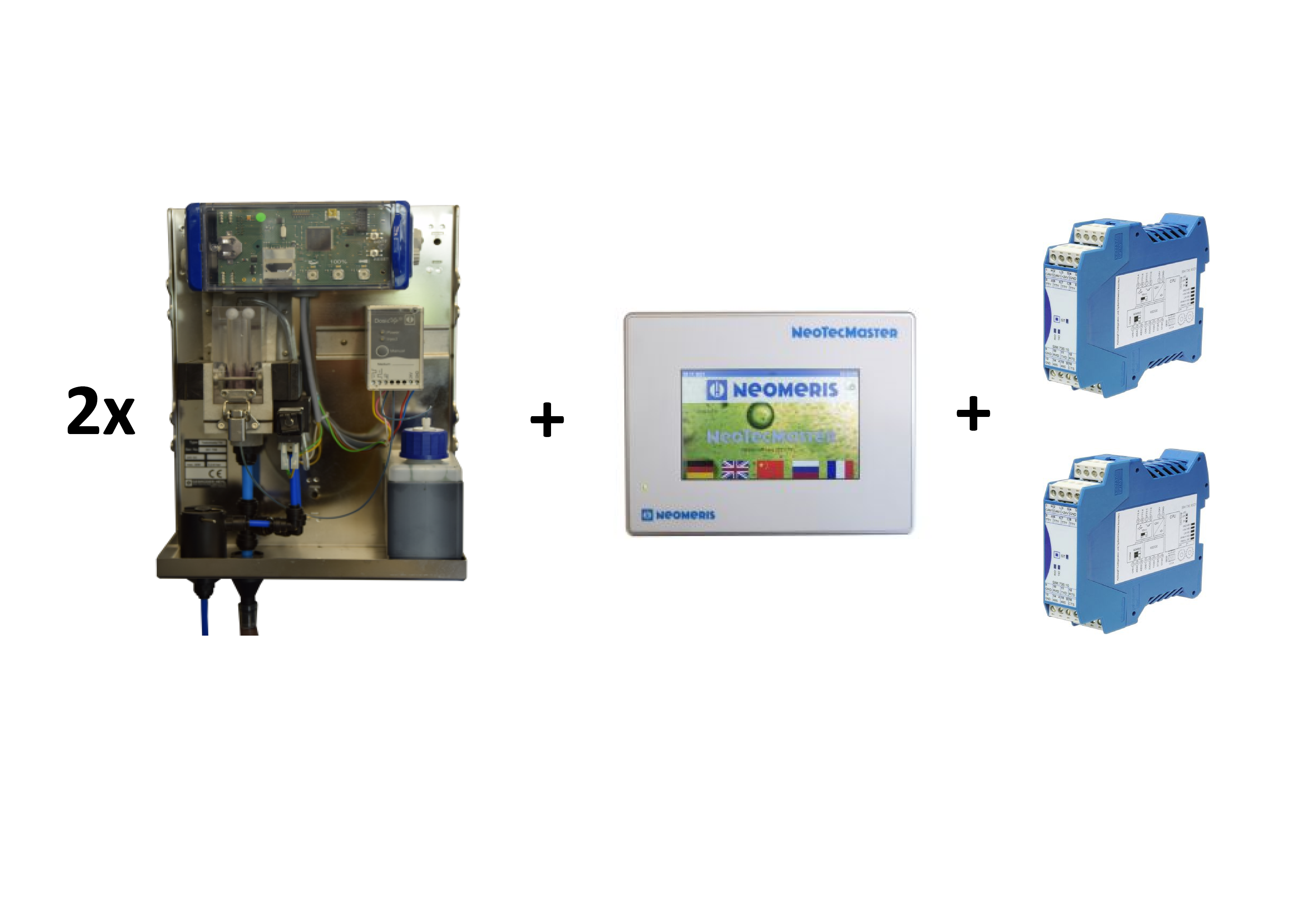 2x Testomat® LAB TH für zwei Messstellen mit NeoTecMaster® – Mehrwertpaket